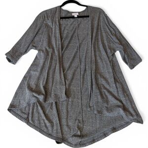 LuLaRoe Grey Open Front Lindsay Cardigan